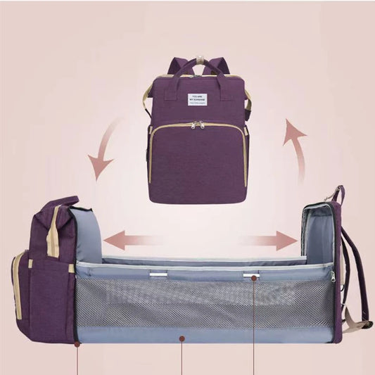 Borsa Mamma Pieghevole – Zaino Multifunzione per Neonato